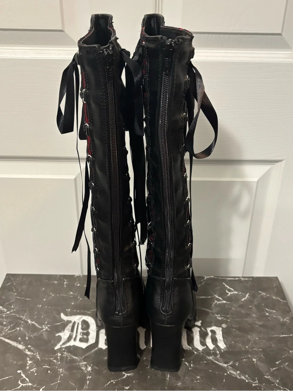 NIB Demonia Crypto-106 Lace Renaissance Boots - Picture 5 of 9